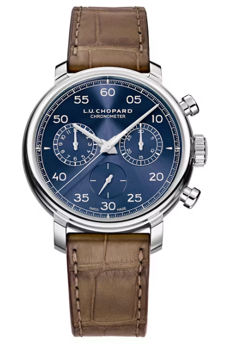 Chopard L.U.C 1963 HERITAGE CHRONOGRAPH PRUSSIAN BLUE Replica Watch 168556-3003